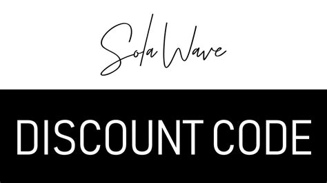 How to use SolaWave Discount Code - YouTube