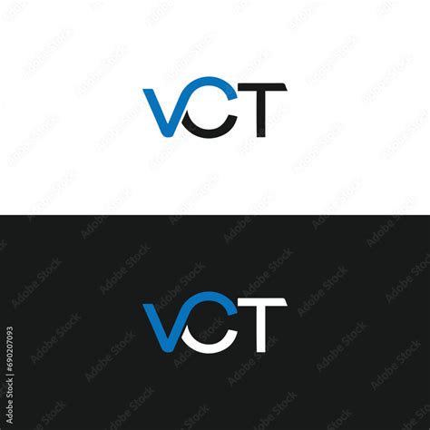 VCT logo. V C T design. White VCT letter. VCT, V C T letter logo design. Initial letter VCT ...