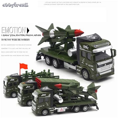 Abbyfrank 1:48 Scale Mini Diecast Car Model Military Missile Rocket ...