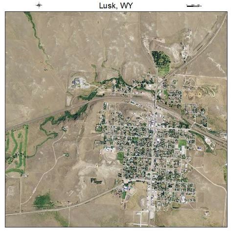 Aerial Photography Map of Lusk, WY Wyoming