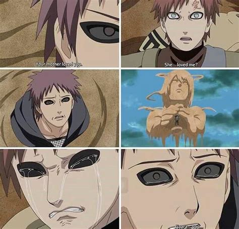 Rasa tells Gaara his mom loved him and he cry's | Anime, Naruto ...