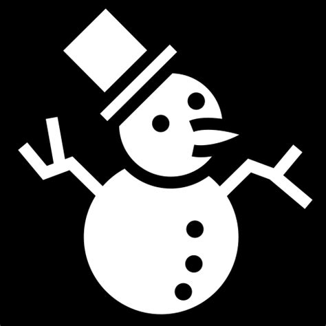 Snowman icon | Game-icons.net