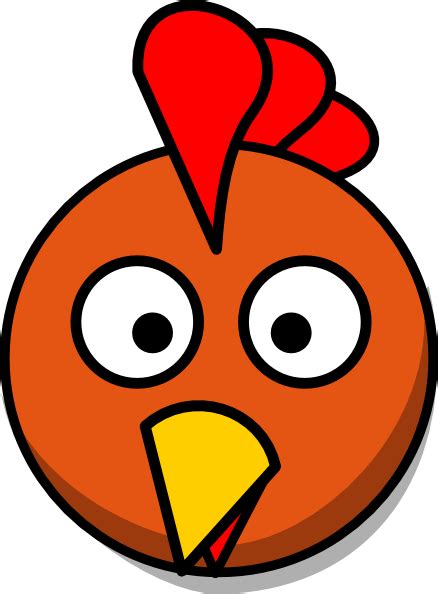 Chicken Head Clip Art at Clker.com - vector clip art online, royalty ...