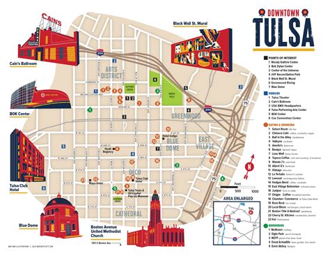 Downtown Tulsa Map — Tulsa Tours