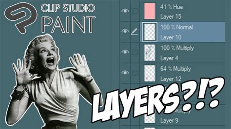 How to use layers in Clip Studio Paint - Tips and Tutorial - YouTube