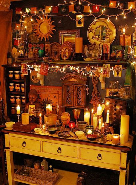 **Credit Unknown** | Witch room, Wiccan decor, Hippy room