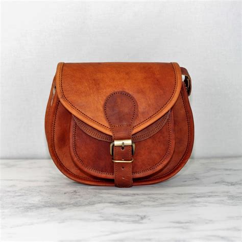 Vintage Leather Saddle Bag With Personalisation - Etsy