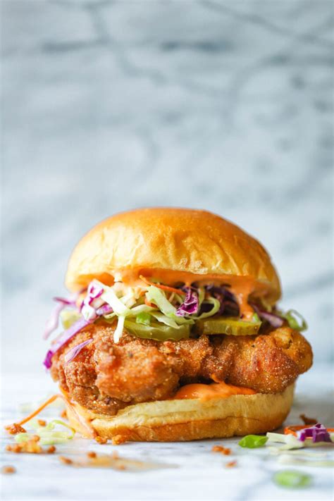 Fried Chicken Sandwiches - Damn Delicious