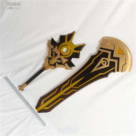 Genshin Impact Beacon Of The Reed Sea Claymore for Dehya Cosplay Gold Purchase, Claymore, Prop ...