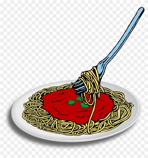 Big Image - Plate Of Spaghetti Clipart - Free Transparent PNG Clipart Images Download