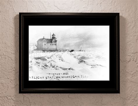 Waukegan Harbor in Winter — Waukegan Historical Society