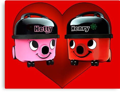 "Henry and Hetty Hoover Love Heart" Canvas Prints by markstones | Redbubble