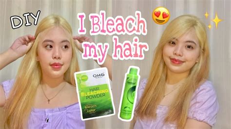 HOW TO BLEACH MY HAIR 3x AT HOME (OMG hair bleaching powder) DIY - Shaina Lacorte - YouTube