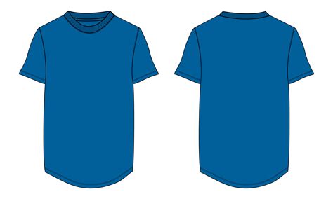 Blue T Shirt Mock Up Vector Art, Icons, and Graphics for Free Download