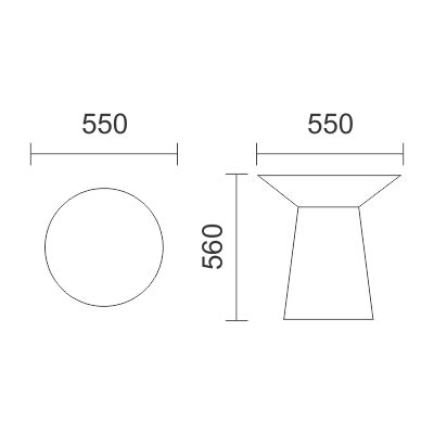 Hybrid Round Coffee Table | Maprak