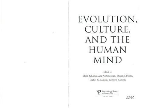 (PDF) Evolution, culture, and the human mind