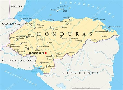 Honduras Political Map