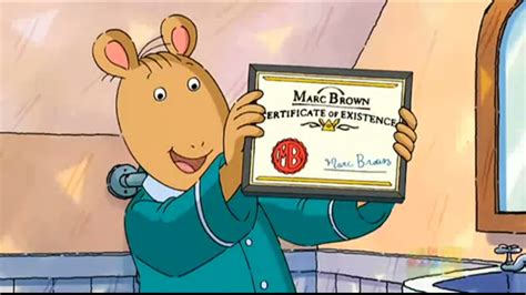 Image - Marc Brown Certificate of Existence.jpg | Arthur Wiki | FANDOM powered by Wikia