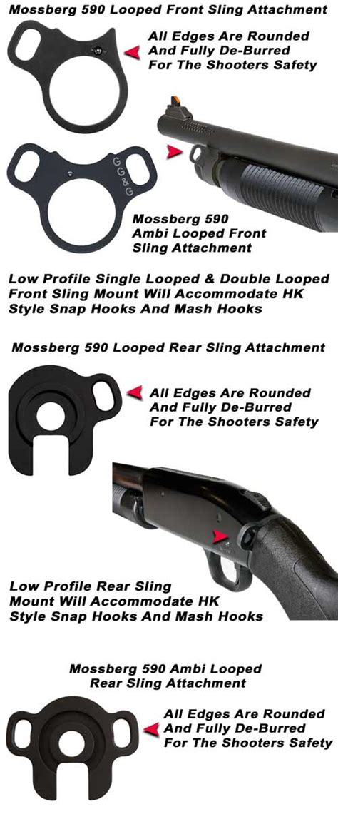 Mossberg 590 Front & Rear Looped Sling Attachments|GG&G tactical ...