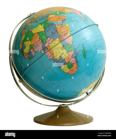 World Globe With Country Names