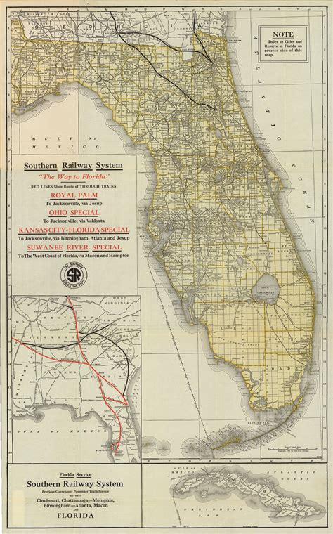 Florida Memory • Map of Florida, 1915