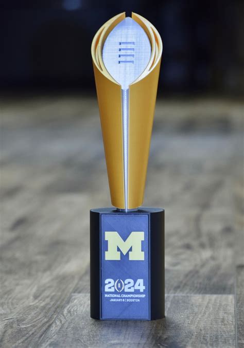 Michigan CFP Trophy Replica 13.5 Inches Tall College Football Playoff ...