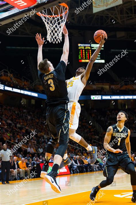 Luke Kornet 3 Vanderbilt Commodores Defends Editorial Stock Photo ...