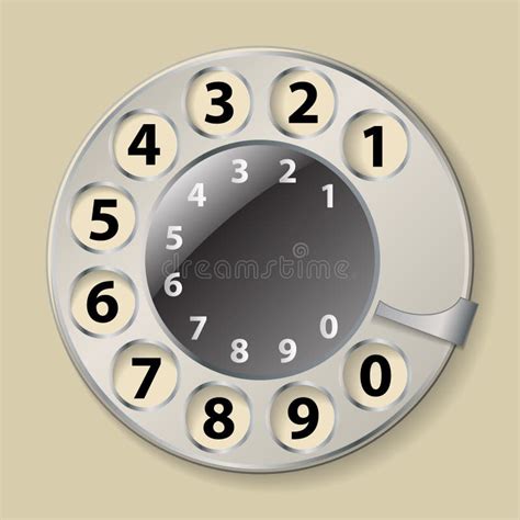 Rotary phone dial stock vector. Illustration of single - 33657283