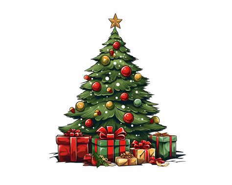 Christmas Tree Clipart, 12 High Quality PNG, Christmas Tree Sublimation ...