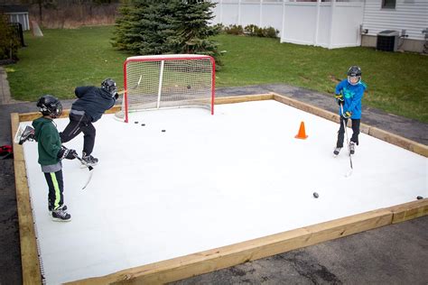 Skate Anytime - Synthetic Ice Rink for Hockey - Skateable Artificial Ice Tiles - Expandable ...