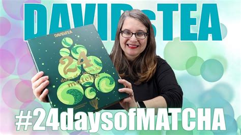 DAVIDsTEA 24 days of MATCHA advent calendar 2020 - sneak peek - YouTube