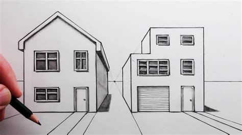 How To Draw 1 Point Perspective Buildings