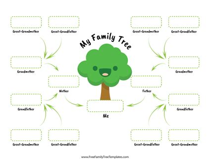 Free Family Tree Templates - for A+ Projects