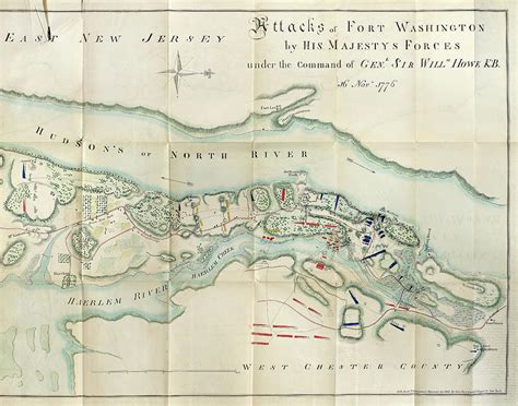 Map Fort Washington, 1776 Painting by Granger - Fine Art America