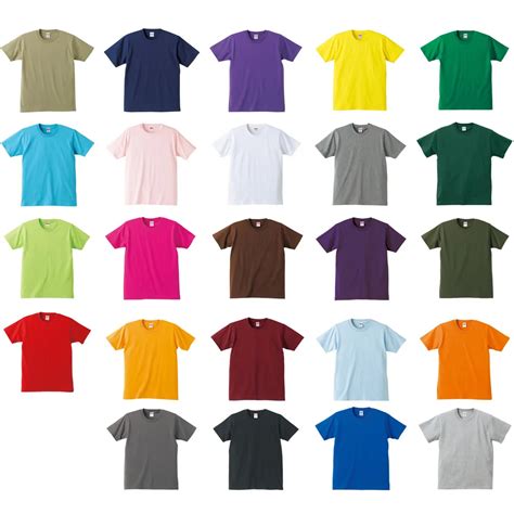 Men's solid color T shirt loose cotton round neck short sleeve shirt ...