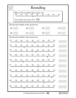 3rd Grade Math Worksheets Rounding