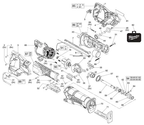 Buy Milwaukee 2821-20-(L37A) M18 FUEL SAWZALL Reciprocating Saw ...