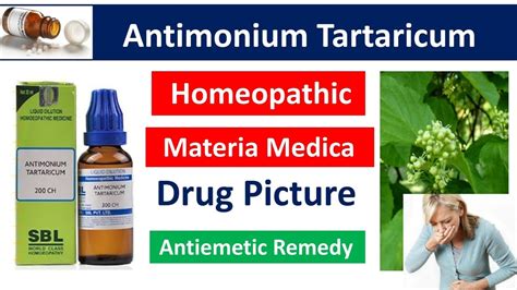 Antimonium Tartaricum Homeopathic Medicine | Drug Picture | Materia Medica #bhms #materiamedica ...