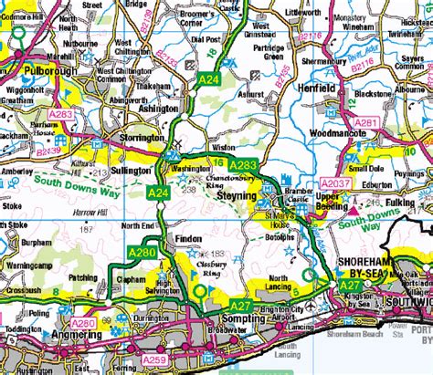 West Sussex County Map (2021) – Map Logic