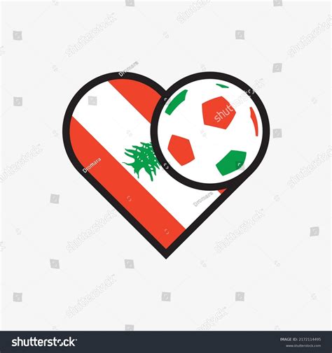 Logo Sticker Love Lebanon National Football Stock Vector (Royalty Free) 2172114495 | Shutterstock