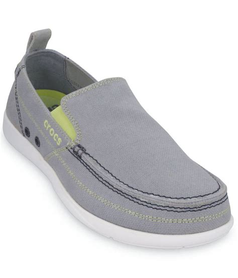 Crocs Standard Fit Gray Canvas Shoes - Buy Crocs Standard Fit Gray ...