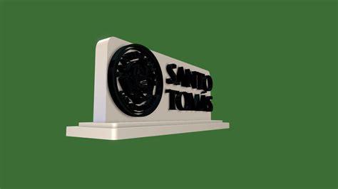 Logo sto tomas con base completa - 3D model by pcoronado2 [e4d1449] - Sketchfab