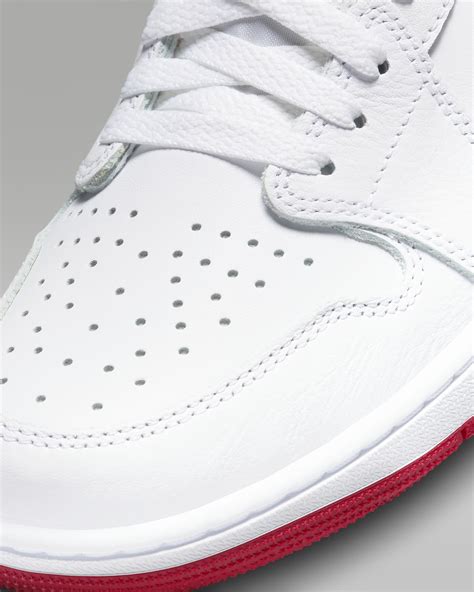 Air Jordan 1 Low OG 'White/Red' Men's Shoes. Nike HU