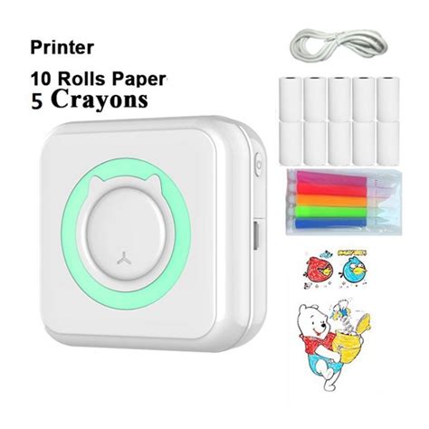 Mini Thermal Printer Mobile Bluetooth Label Printer Smart Photo Pocket ...