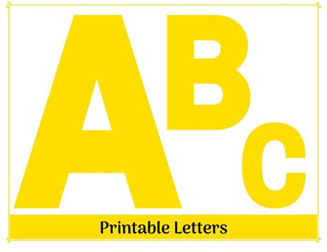 Yellow Alphabet Clip Art Letters A-Z Printable & Resizable - Etsy