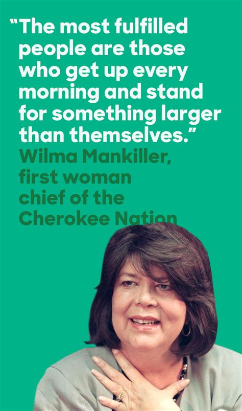 Wilma Mankiller rose to the highest position of her tribe to become the first woman chief of the ...