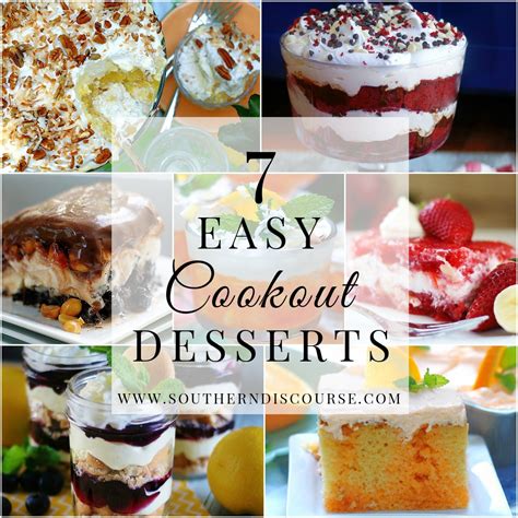 Saturday Seven- Easy Cookout Desserts - Southern Discourse