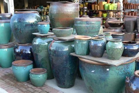 Large Ceramic Flower Pots Blue | Ceramic flower pots, Large ceramic ...