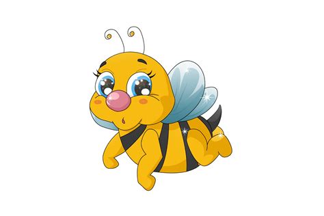 A cute little baby bee with blue eyes 2162493 Vector Art at Vecteezy