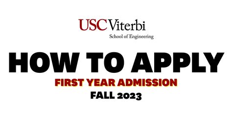 How To Apply to USC Viterbi as a First-Year Applicant (video) – USC Viterbi | Undergraduate ...